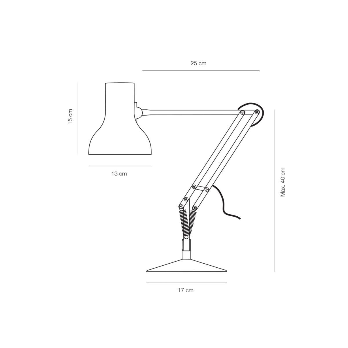 Anglepoise Type 75 Mini Desk Lamp, Slate Grey – image 5