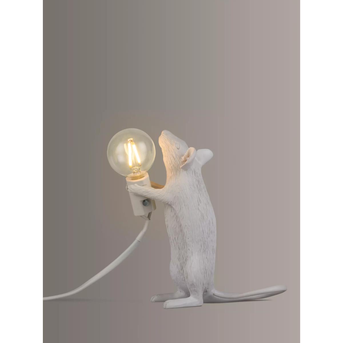 Seletti Standing Mouse Table Lamp, White – image 2