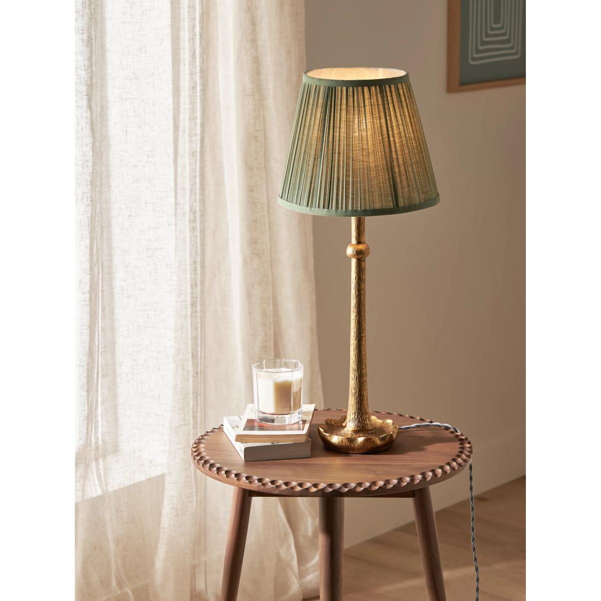 John Lewis Decorative Scallop Table Lamp, Gold – image 2