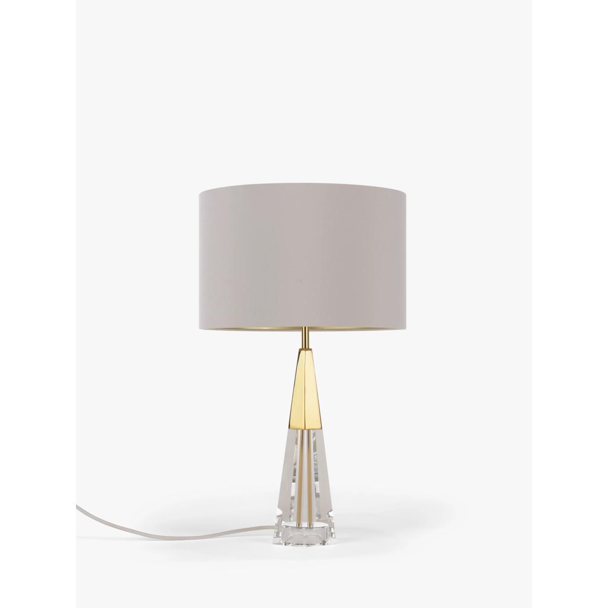 John Lewis & Partners Shard Crystal Touch Table Lamp, Clear/Gold – image 4