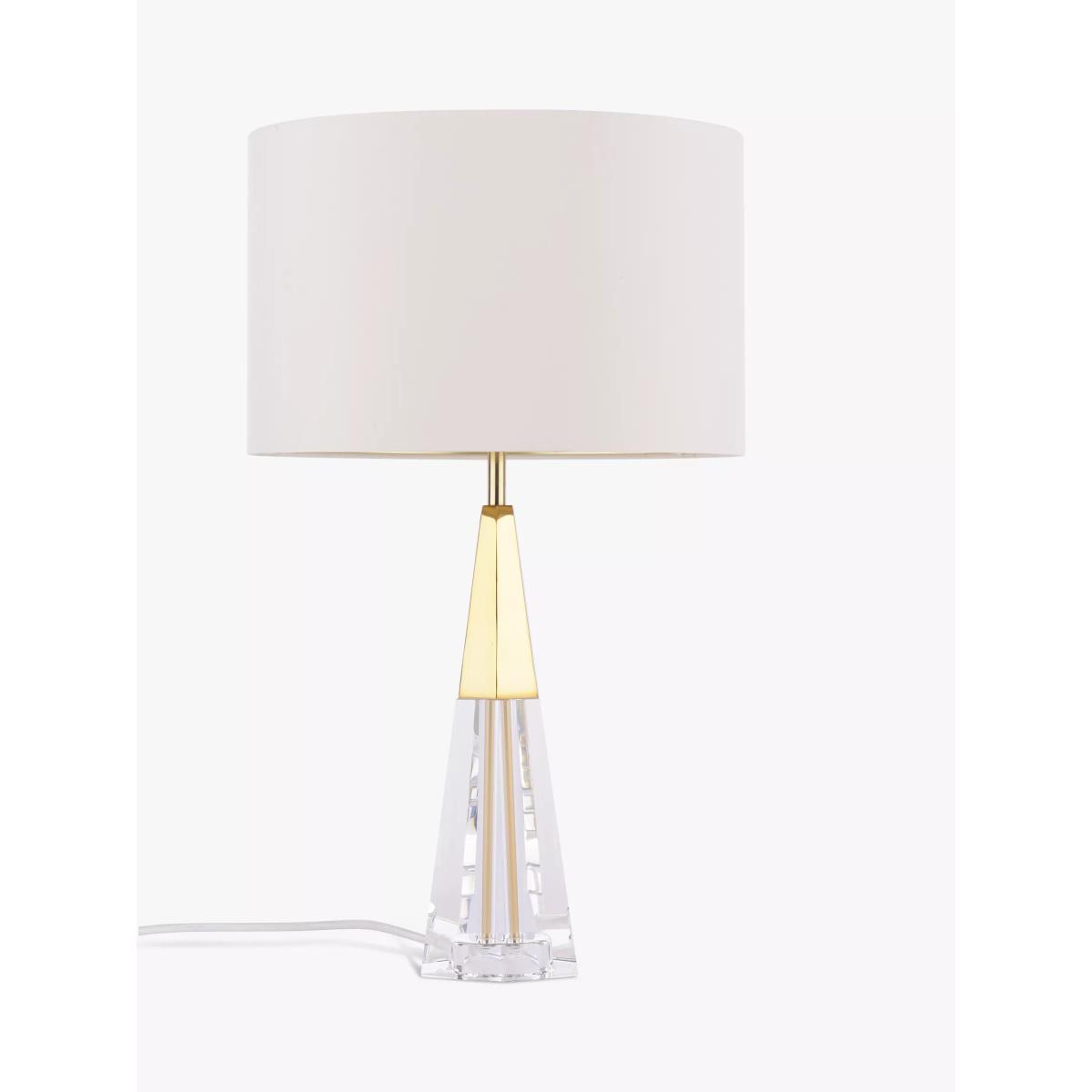John Lewis & Partners Shard Crystal Touch Table Lamp, Clear/Gold – image 5