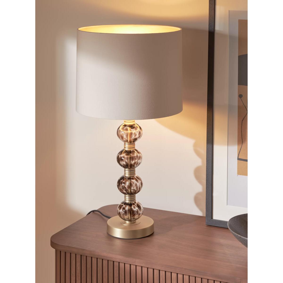 John Lewis Zane Table Lamp, Matte Antique Brass – image 2