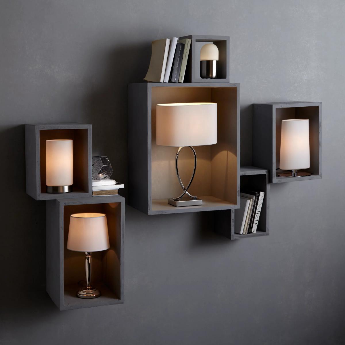 John Lewis & Partners New Tom Table Touch Lamp, Chrome – image 4