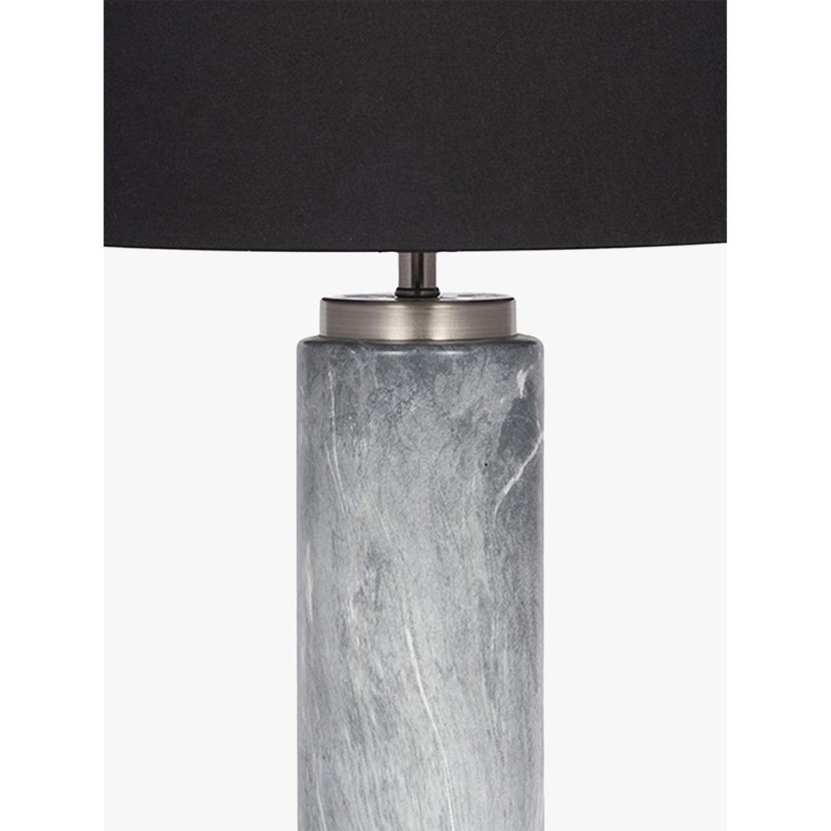 Pacific Lifestyle Tall Mable Effect Table Lamp, Grey – image 2