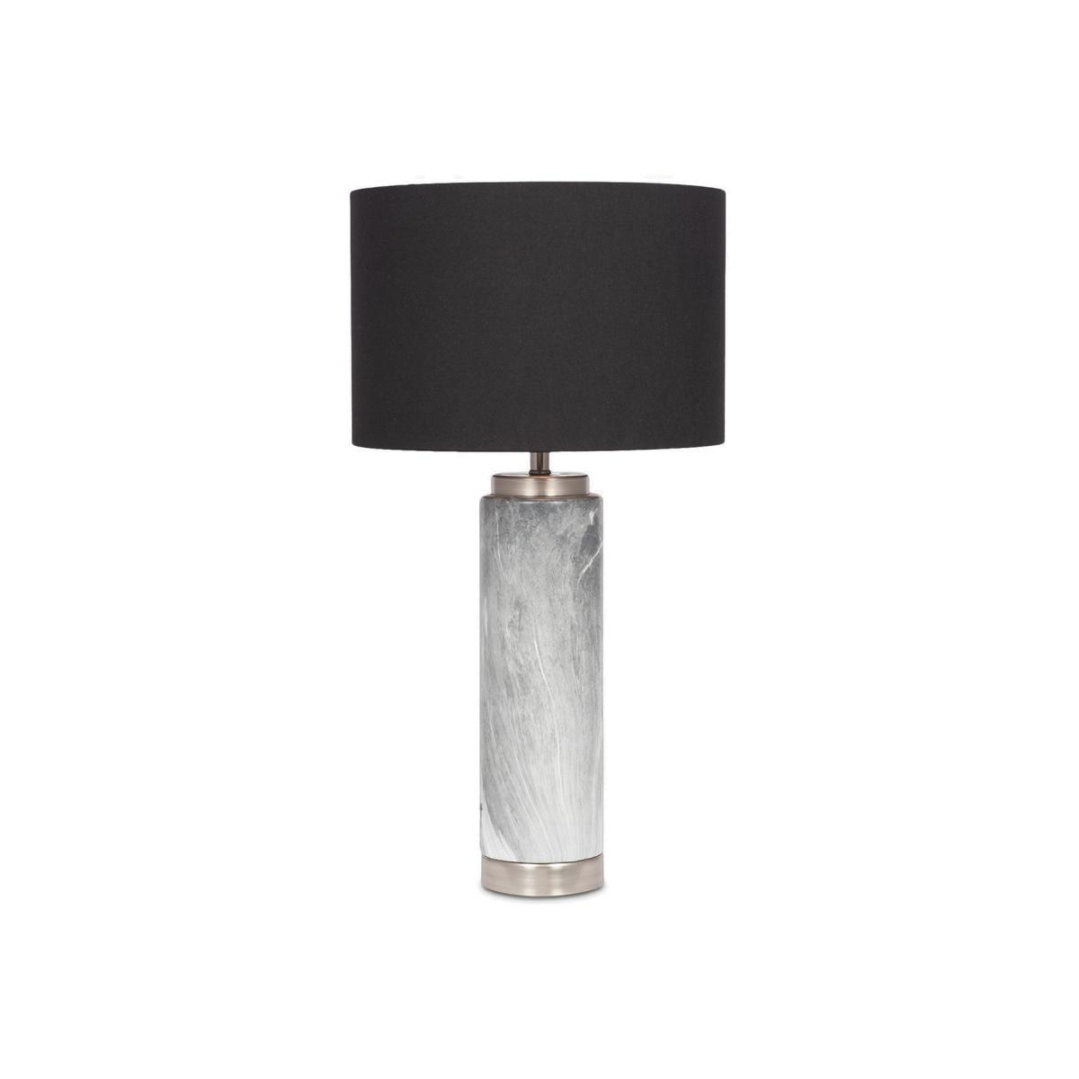 Pacific Lifestyle Tall Mable Effect Table Lamp, Grey – image 1