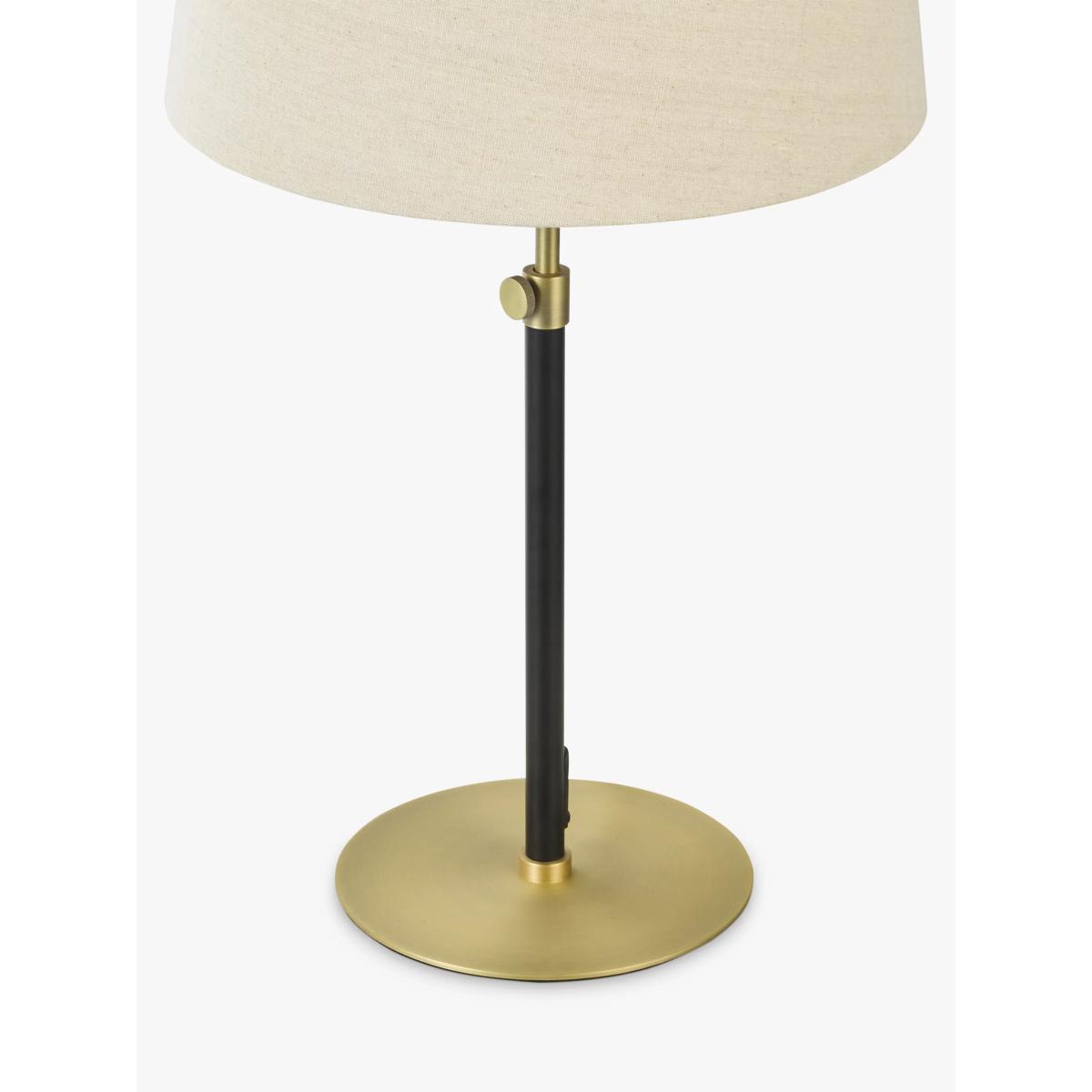 John Lewis Decorah Telescopic Table Lamp, Painted Black/Brass – image 5