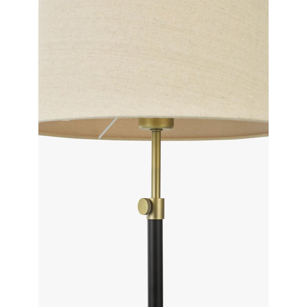 John Lewis Decorah Telescopic Table Lamp, Painted Black/Brass – image 6