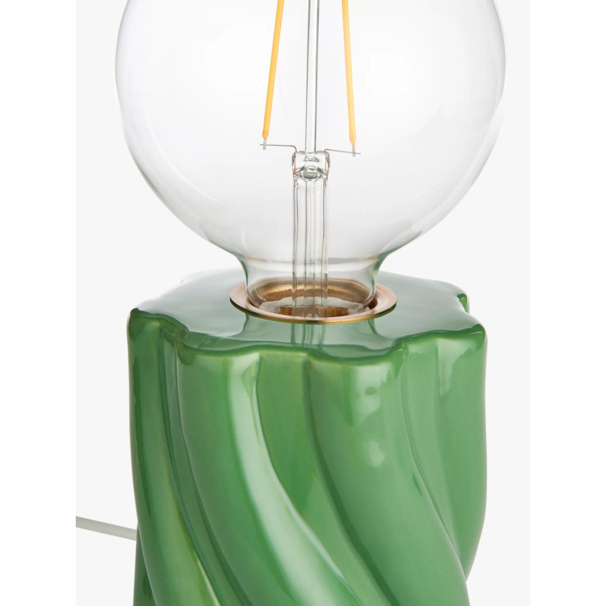 John Lewis Twist Bulbholder Table Lamp, Lichen Green – image 3