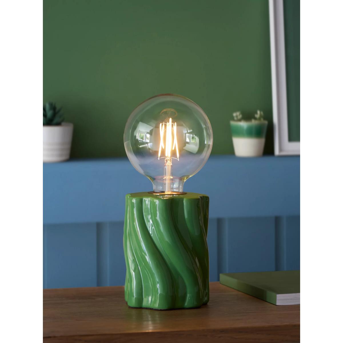 John Lewis Twist Bulbholder Table Lamp, Lichen Green – image 4