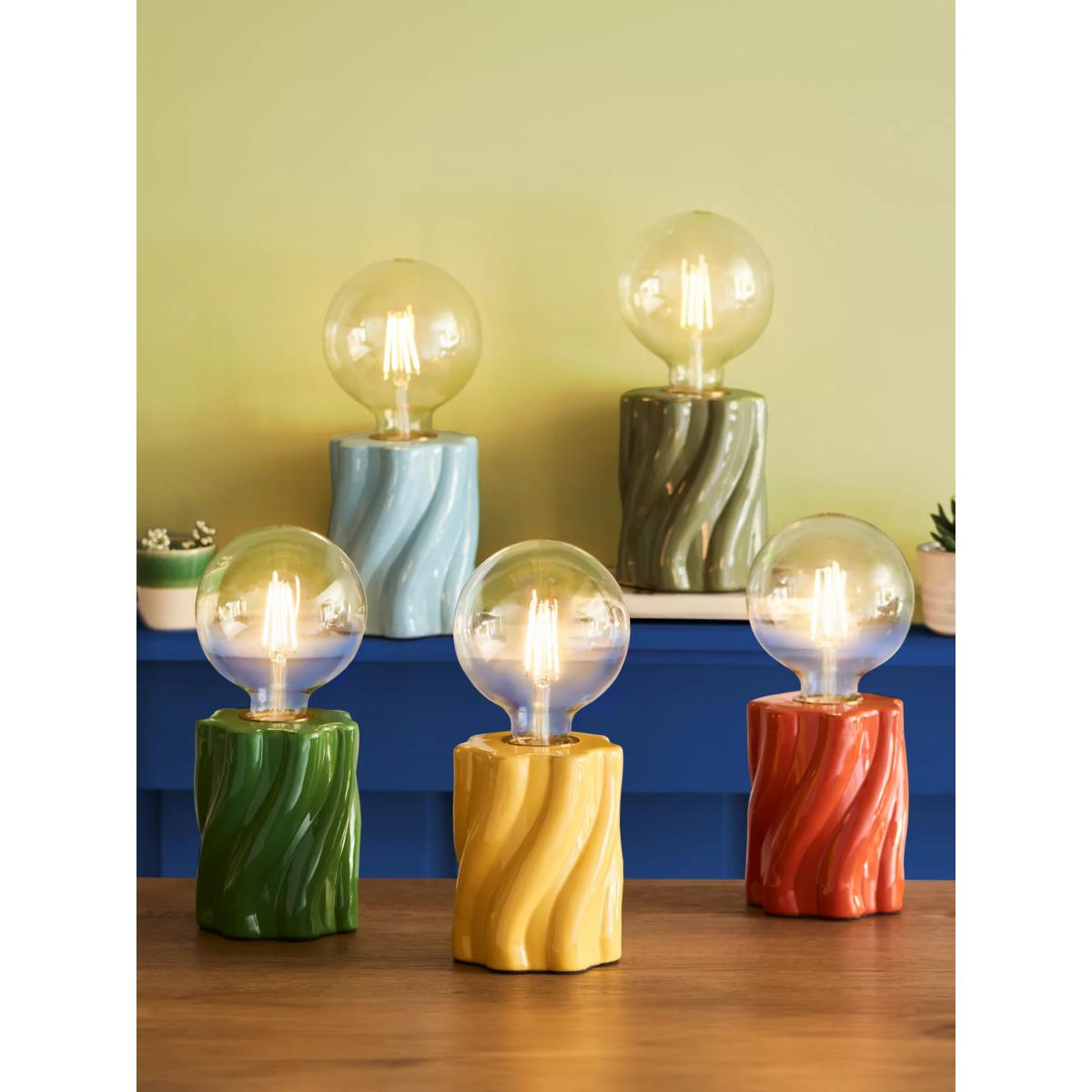 John Lewis Twist Bulbholder Table Lamp, Lichen Green – image 5