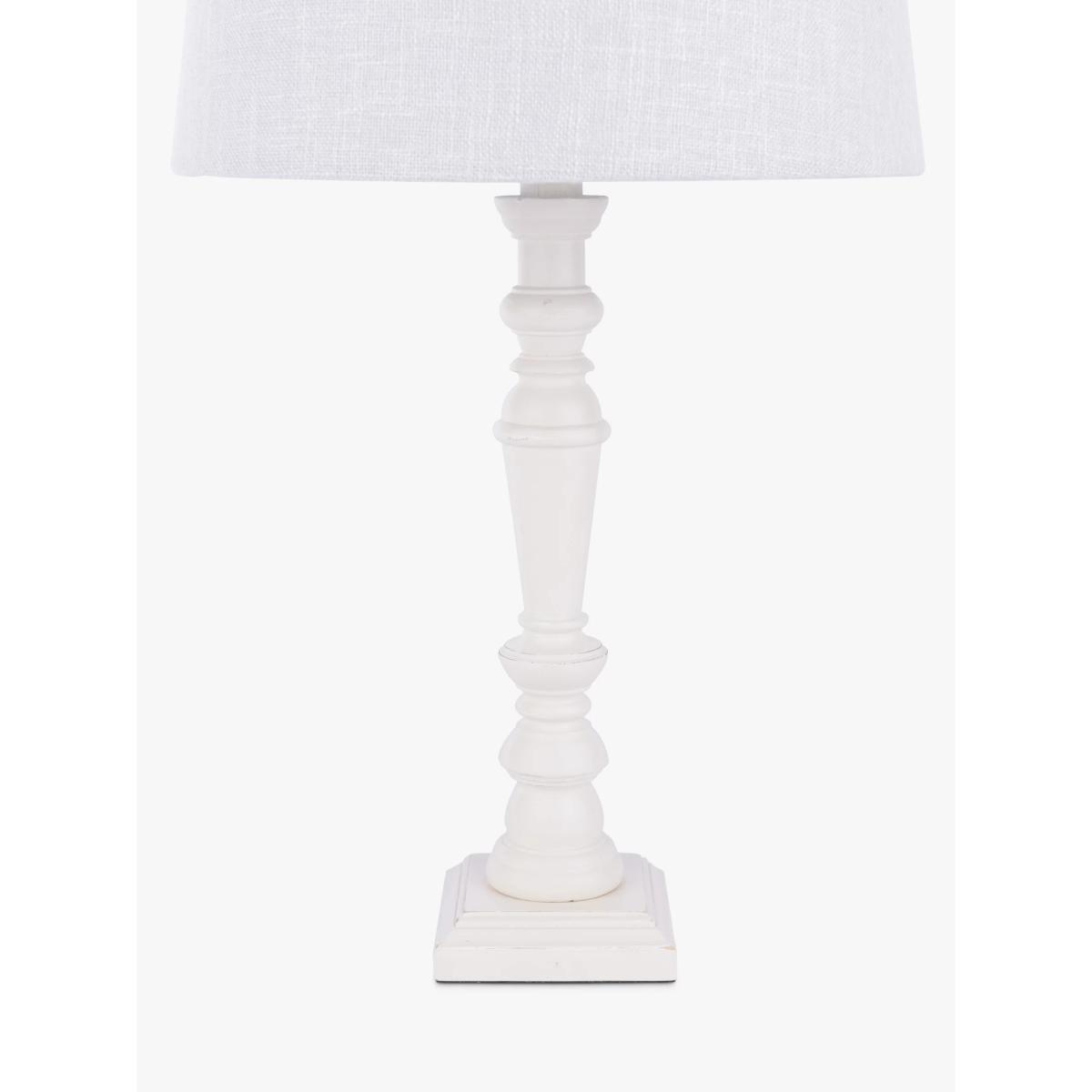 Laura Ashley Tate Candlestick Table Lamp, Matt White – image 6