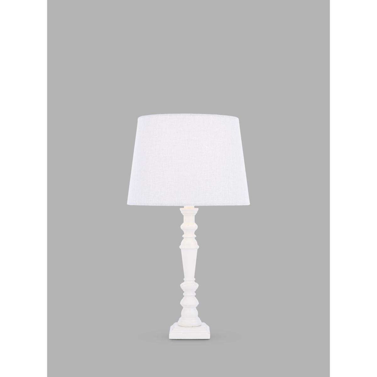 Laura Ashley Tate Candlestick Table Lamp, Matt White – image 7