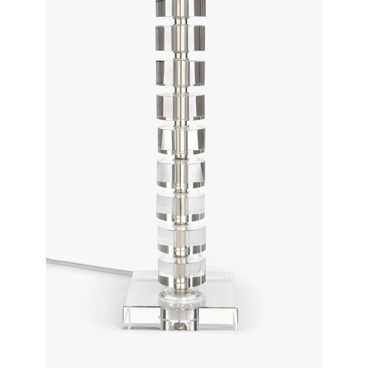 John Lewis Greta Cut Glass Table Lamp, Dove Grey – image 4