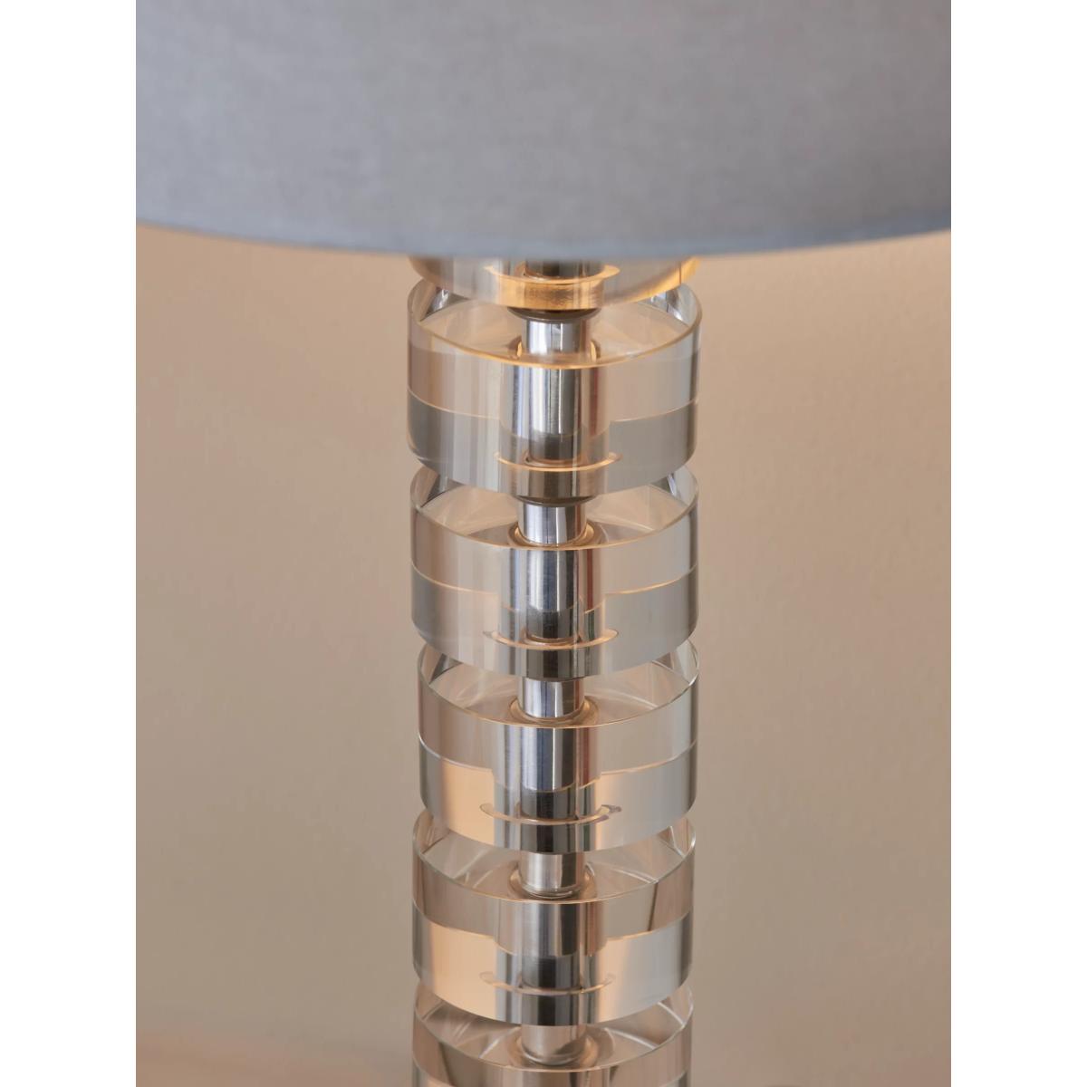 John Lewis Greta Cut Glass Table Lamp, Dove Grey – image 5