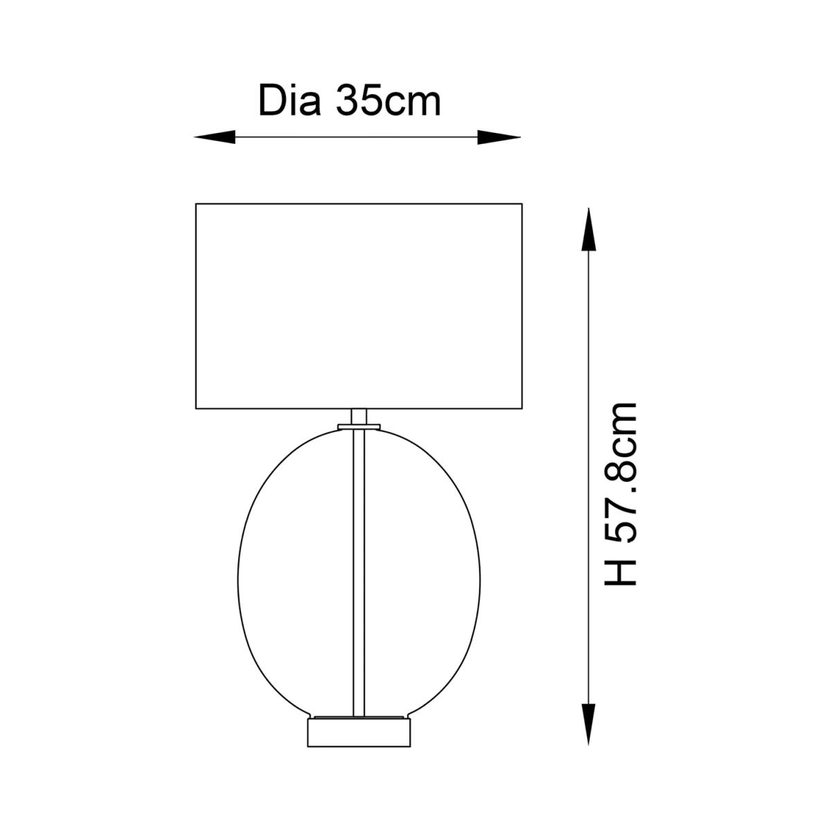 Bay Lighting Fulton Oval Table Lamp – image 7
