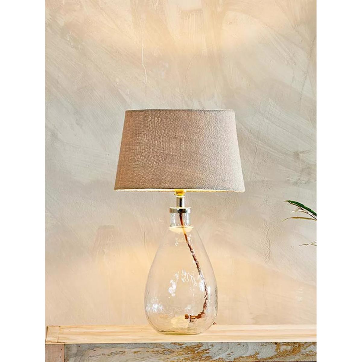 Nkuku Baba Small Tall Glass Lamp Base – image 2
