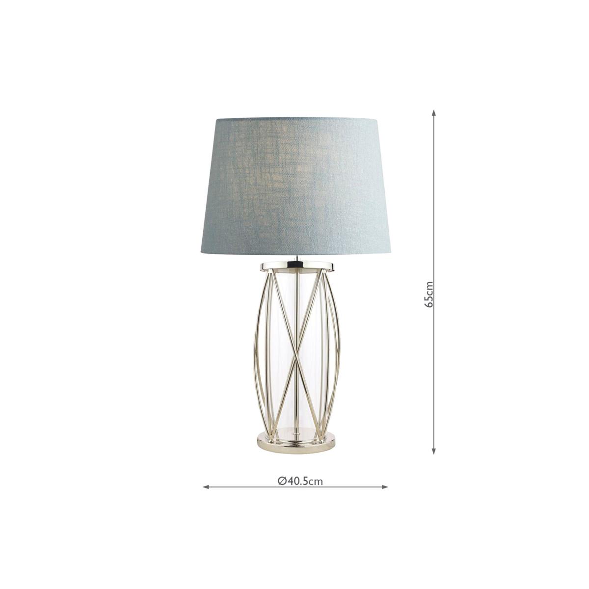Laura Ashley Beckworth Table Lamp, Nickel – image 3