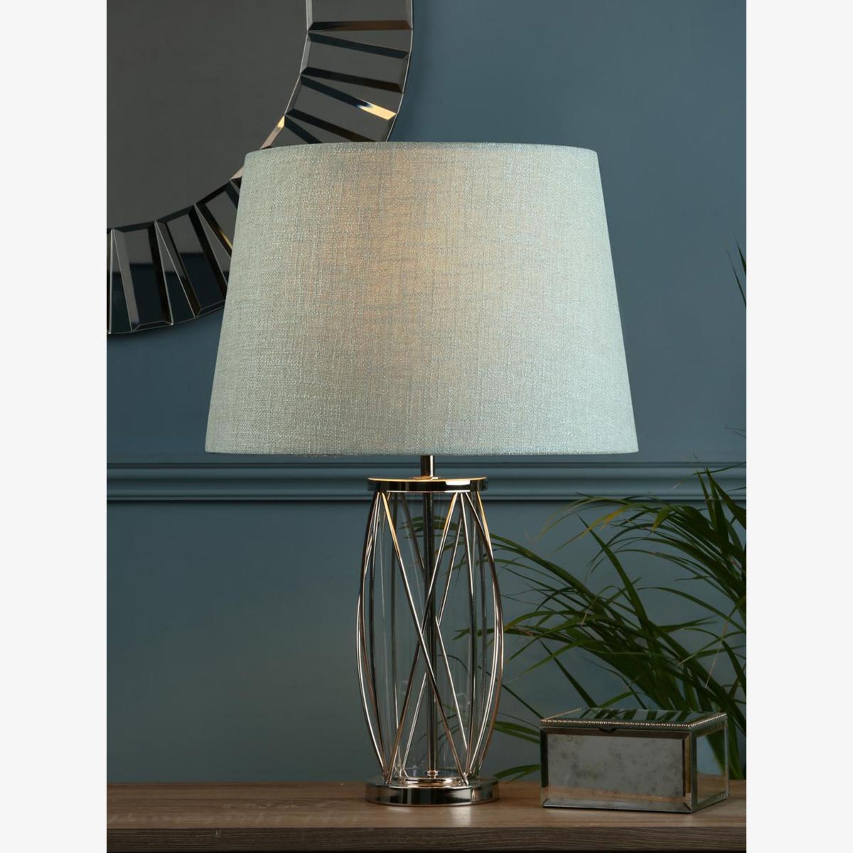 Laura Ashley Beckworth Table Lamp, Nickel – image 1
