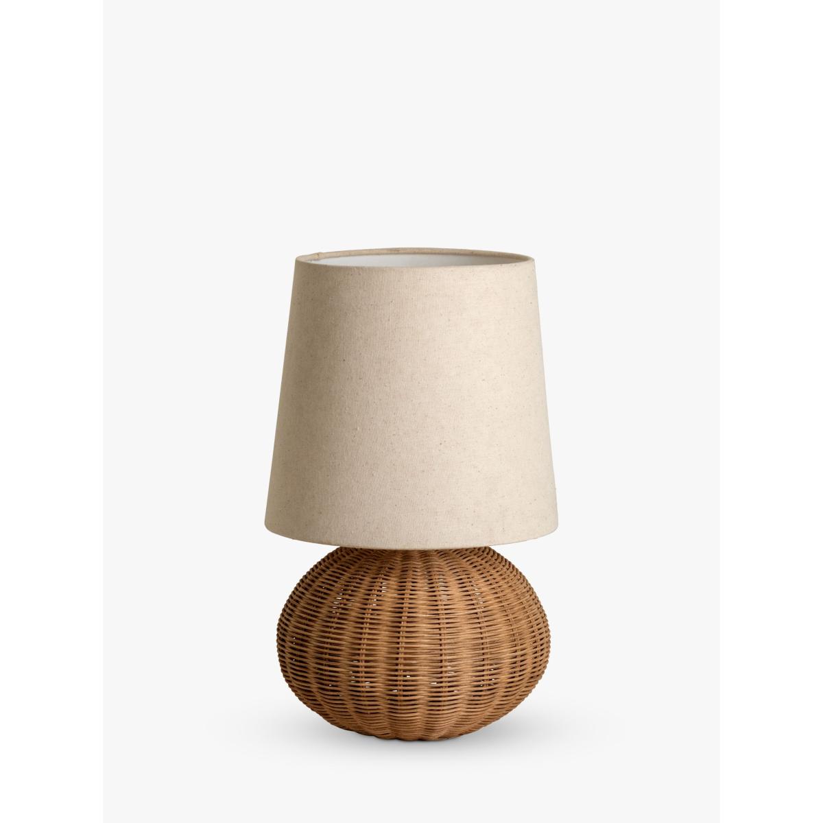Lights & Lamps Santi Rattan Globe Table Lamp, Natural – image 2