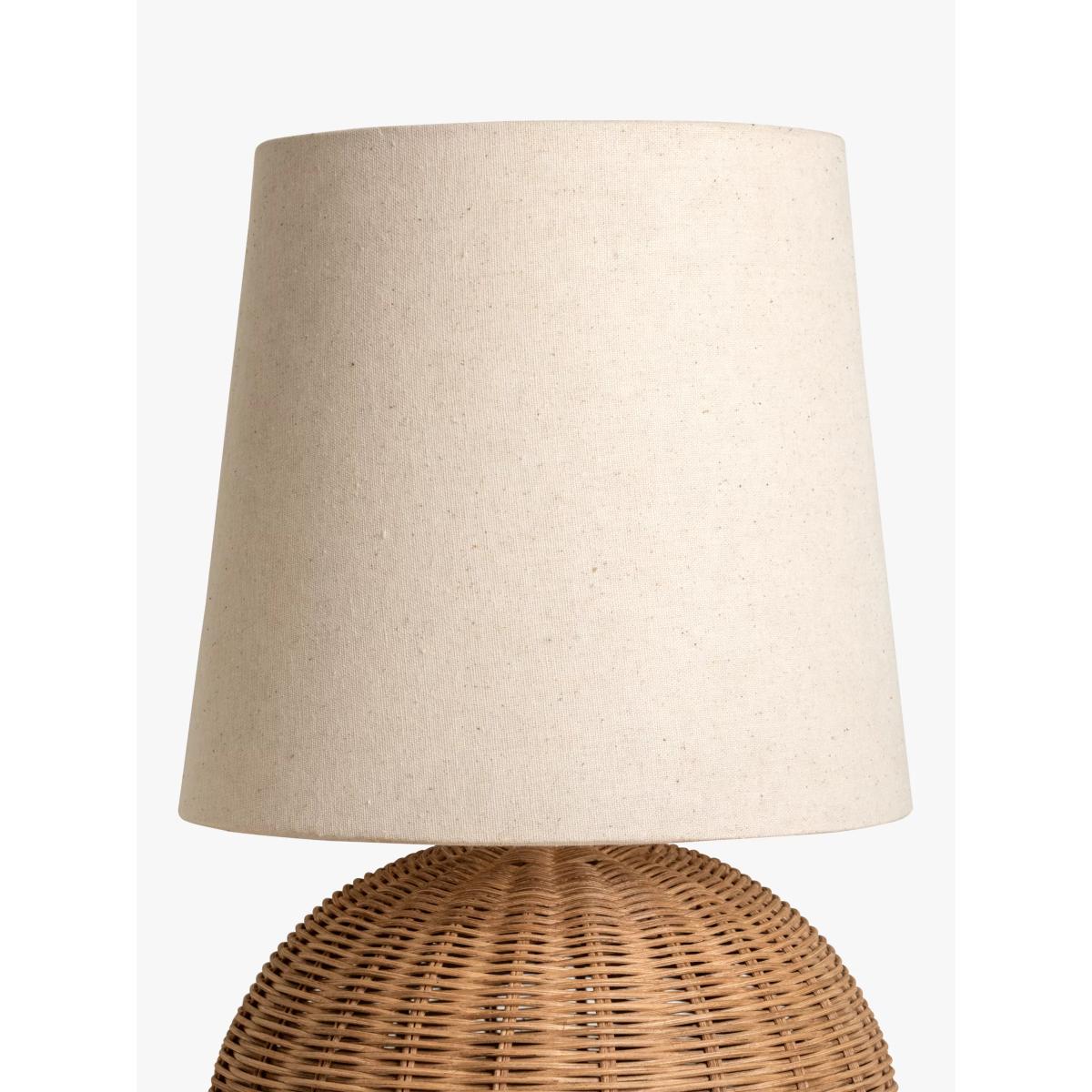 Lights & Lamps Santi Rattan Globe Table Lamp, Natural – image 5