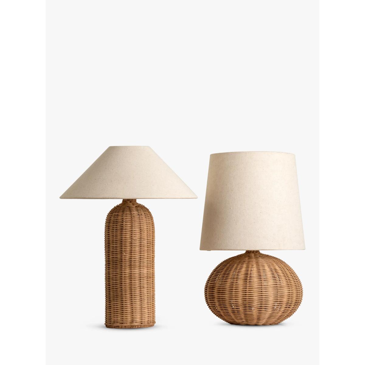 Lights & Lamps Santi Rattan Globe Table Lamp, Natural – image 6