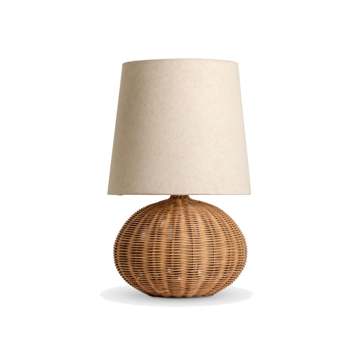 Lights & Lamps Santi Rattan Globe Table Lamp, Natural – image 1