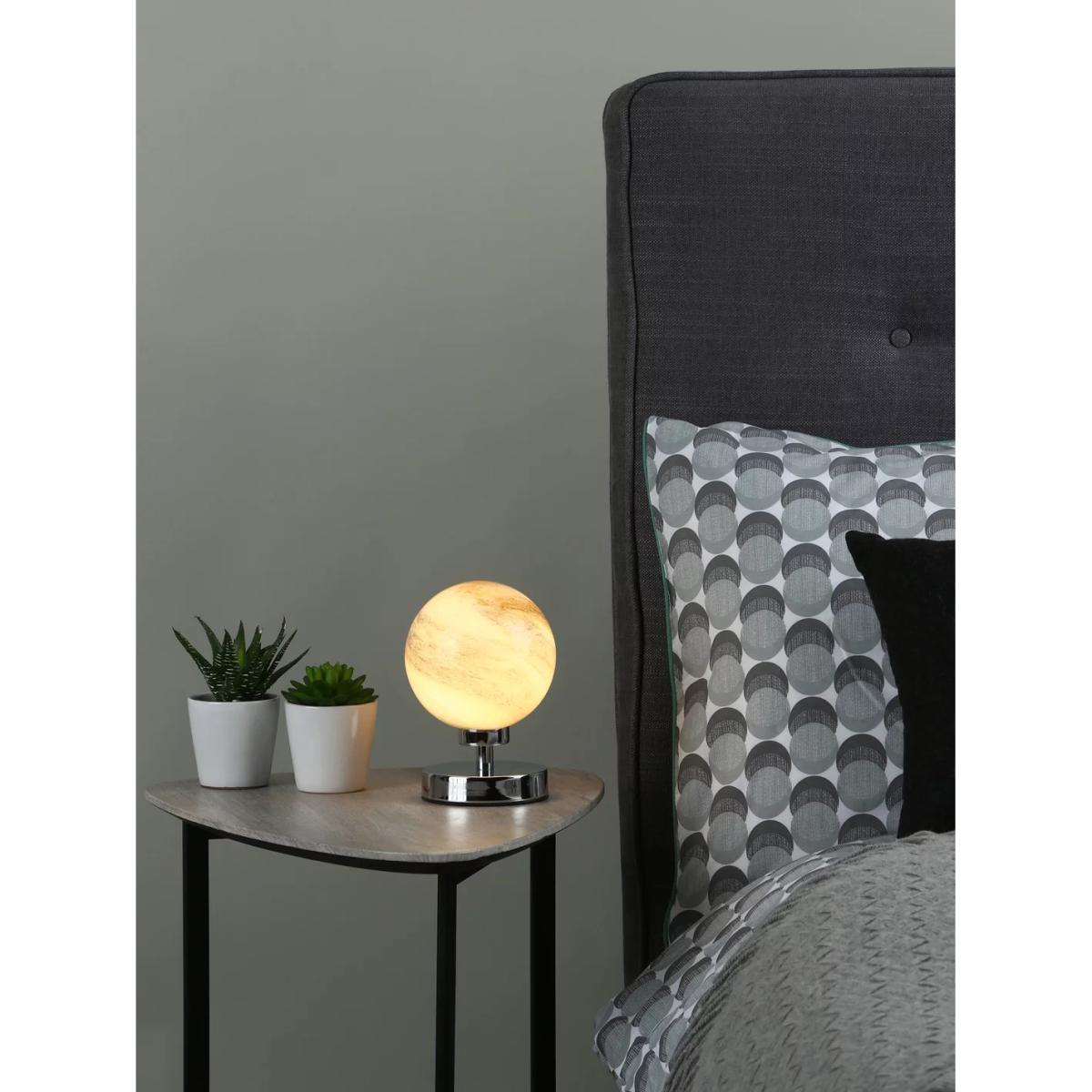 Där Esben Planet Touch Table Lamp, Polished Chrome – image 2
