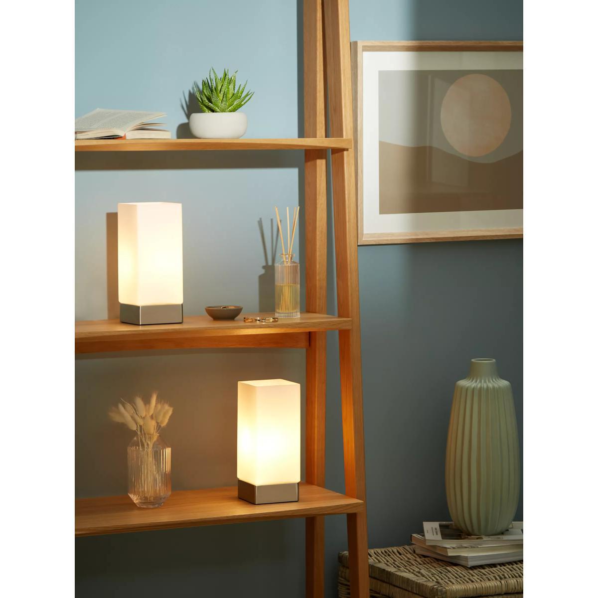 John Lewis & Partners Mitch Touch Lamps, Silver, Set of 2 – image 2