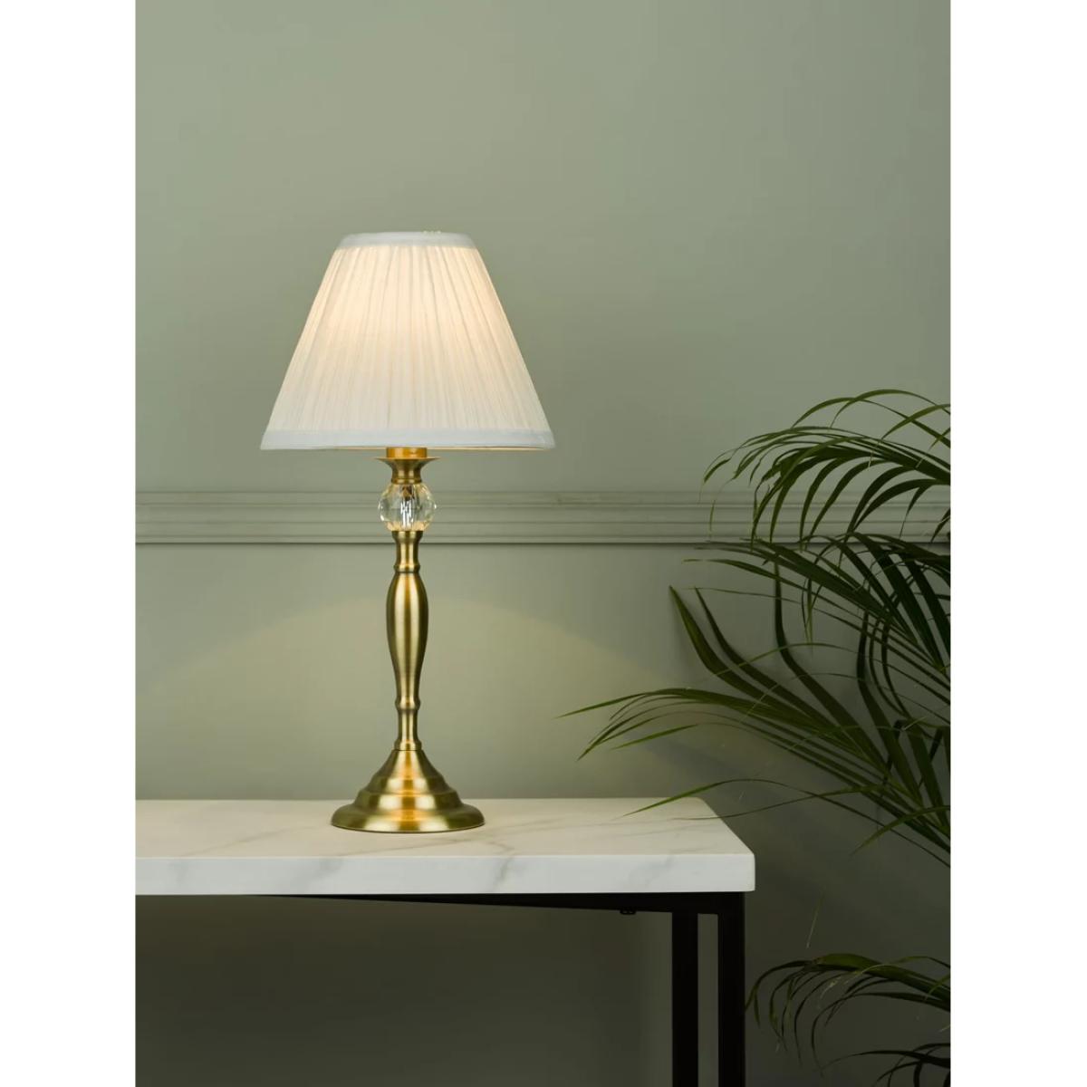 Laura Ashley Ellis Glass Ball Table Lamp – image 1
