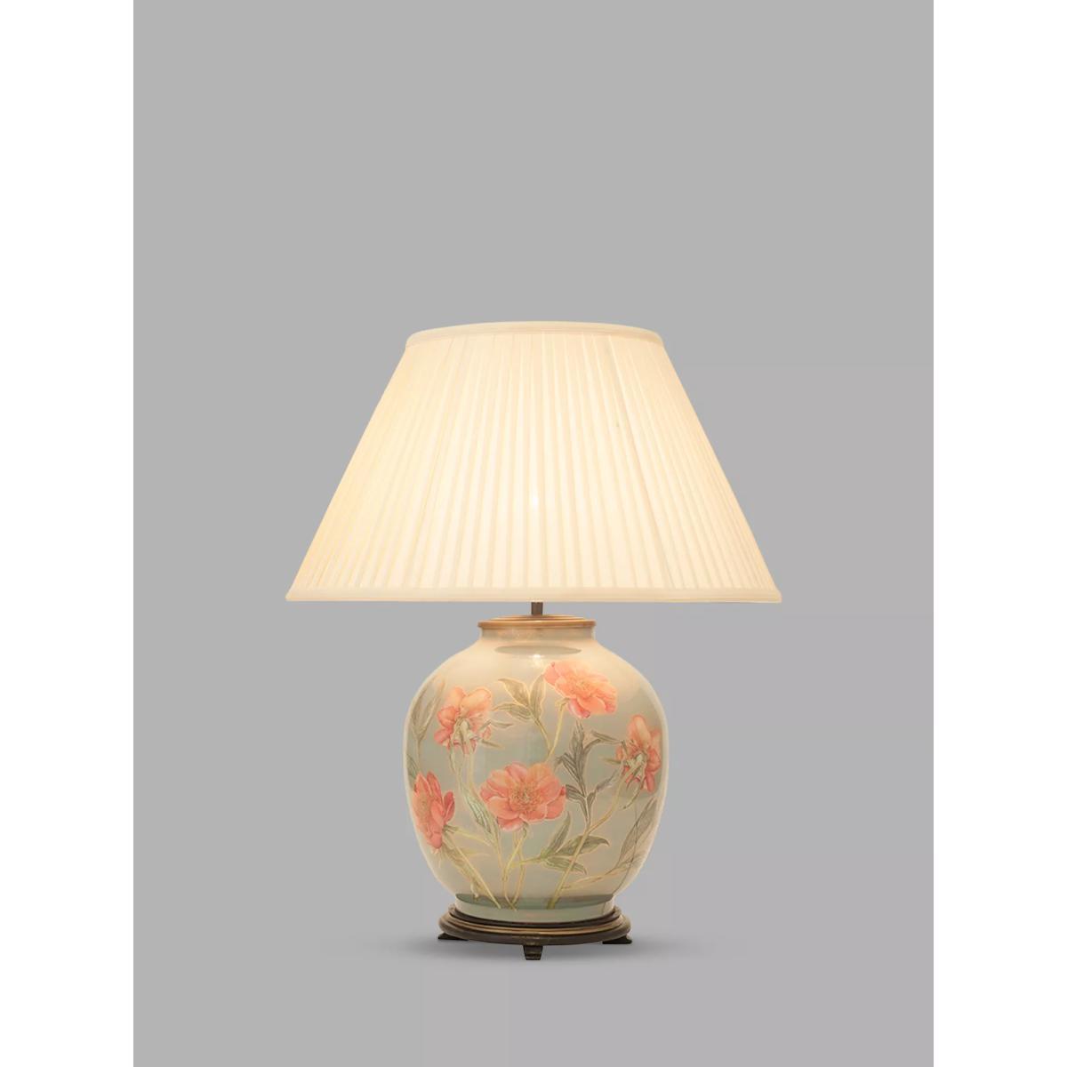 Jenny Worrall Coral Peonies Glass Lamp Base, Blue, H41.5cm – image 3