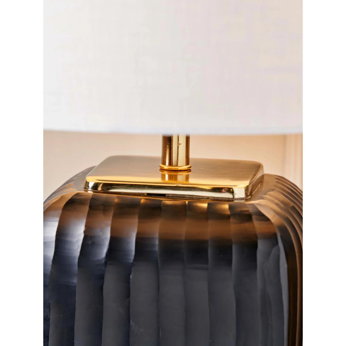 Pacific Lifestyle Anais Cut Glass Table Lamp, Black – image 4