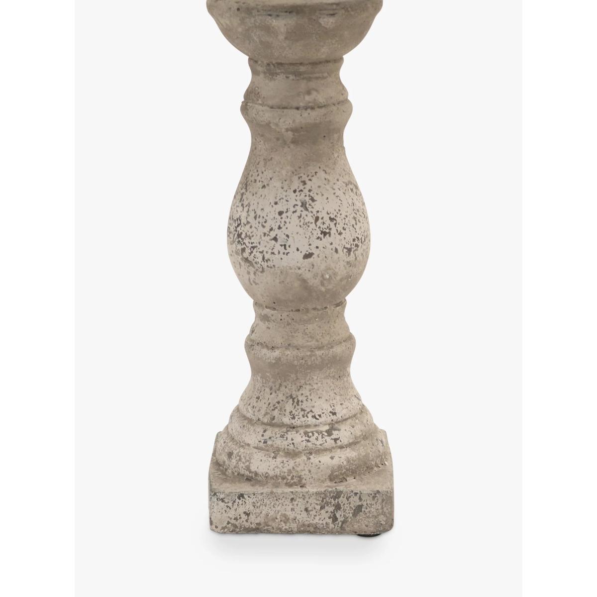 One.World Birkdale Curved Base Terracotta Linen Shade Table Lamp, Stone – image 2