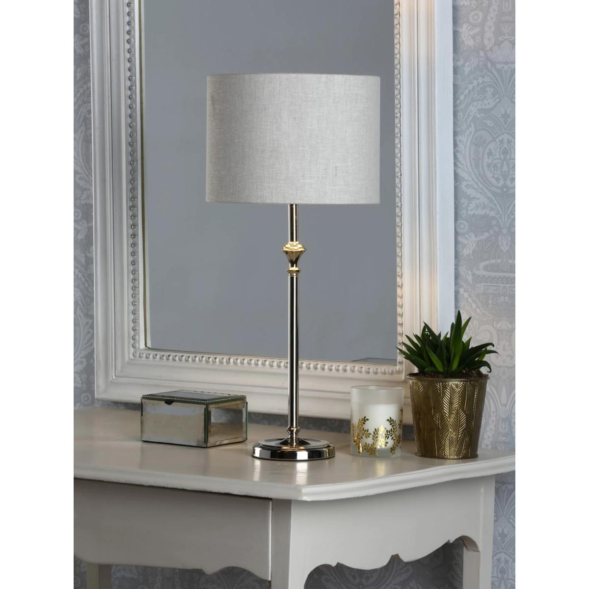 Laura Ashley Highgrove Table Lamp, Polished Nickel – image 2