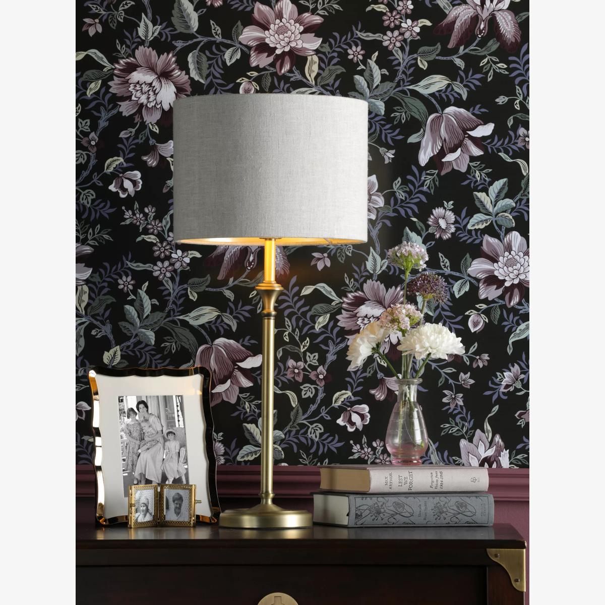Laura Ashley Highgrove Table Lamp, Polished Nickel – image 1
