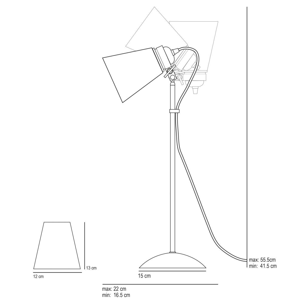 Original BTC Hector Pleated Desk Lamp, FT380 – image 10