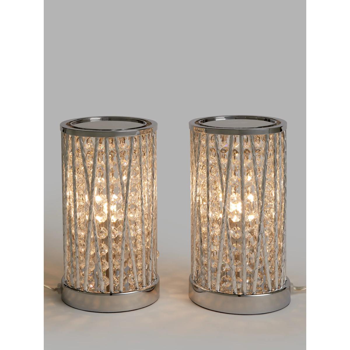 John Lewis & Partners Emilia Crystal Touch Table Lamps, Set of 2 – image 1