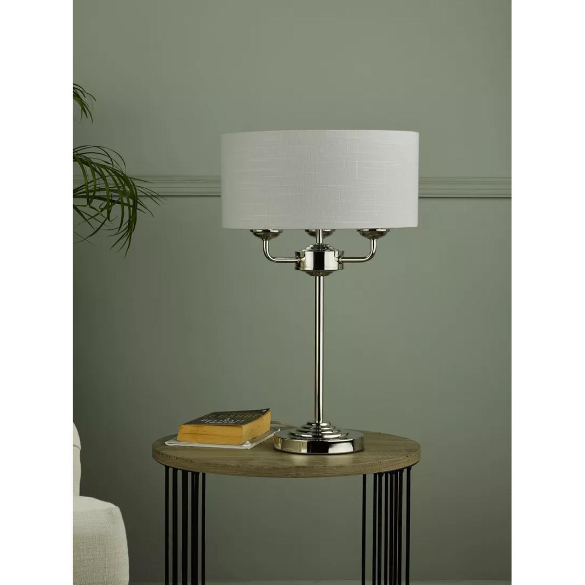 Laura Ashley Sorrento 3 Arm Table Lamp, Antique Brass – image 2