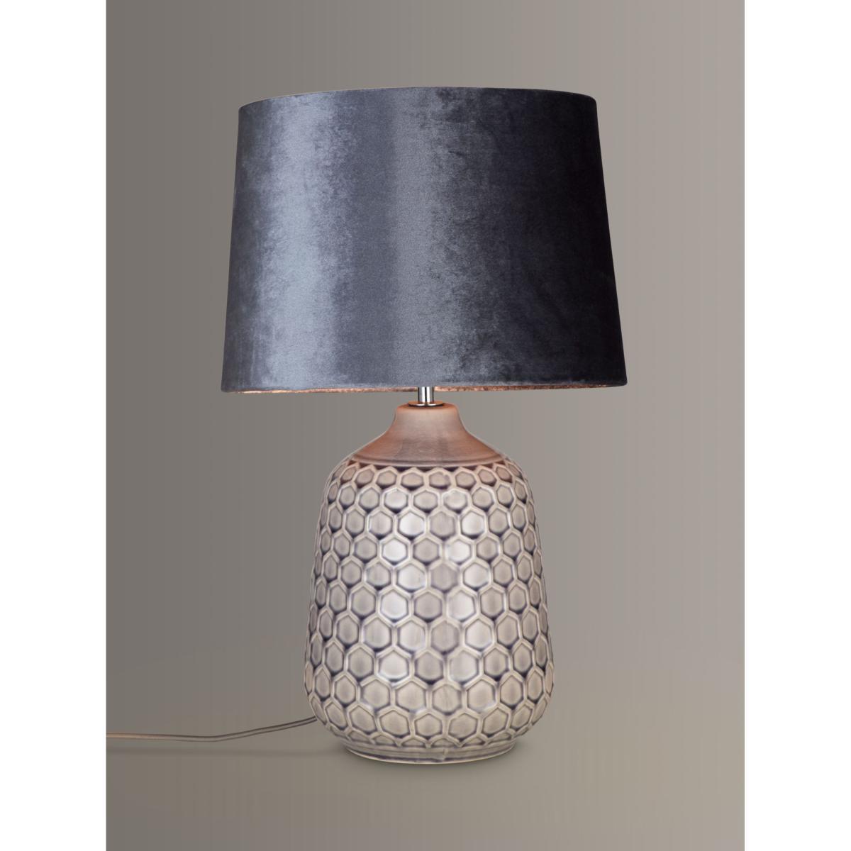 John Lewis & Partners Natalie Ceramic Table Lamp, Grey – image 2