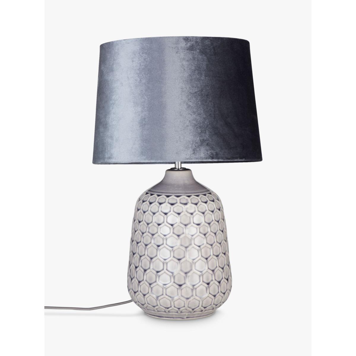 John Lewis & Partners Natalie Ceramic Table Lamp, Grey – image 3