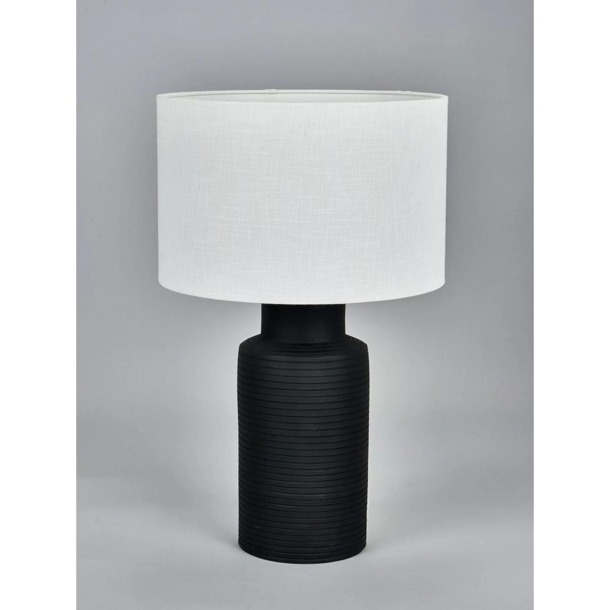 Pacific Lifestyle Sierra Terracotta Table Lamp, Black – image 2