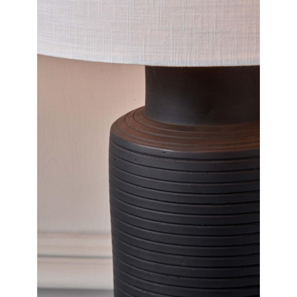 Pacific Lifestyle Sierra Terracotta Table Lamp, Black – image 6