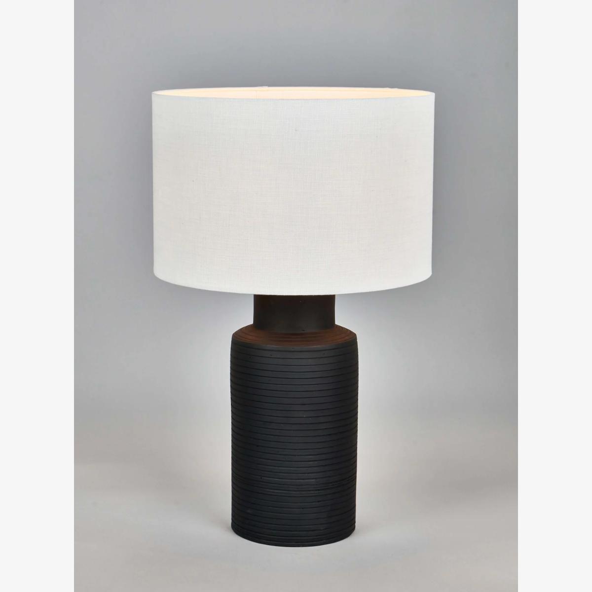Pacific Lifestyle Sierra Terracotta Table Lamp, Black – image 1