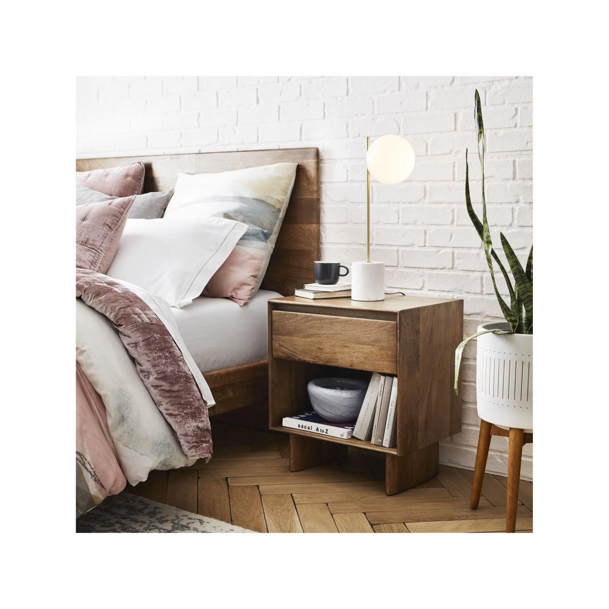 west elm Sphere + Stem Table Lamp, Brass – image 5
