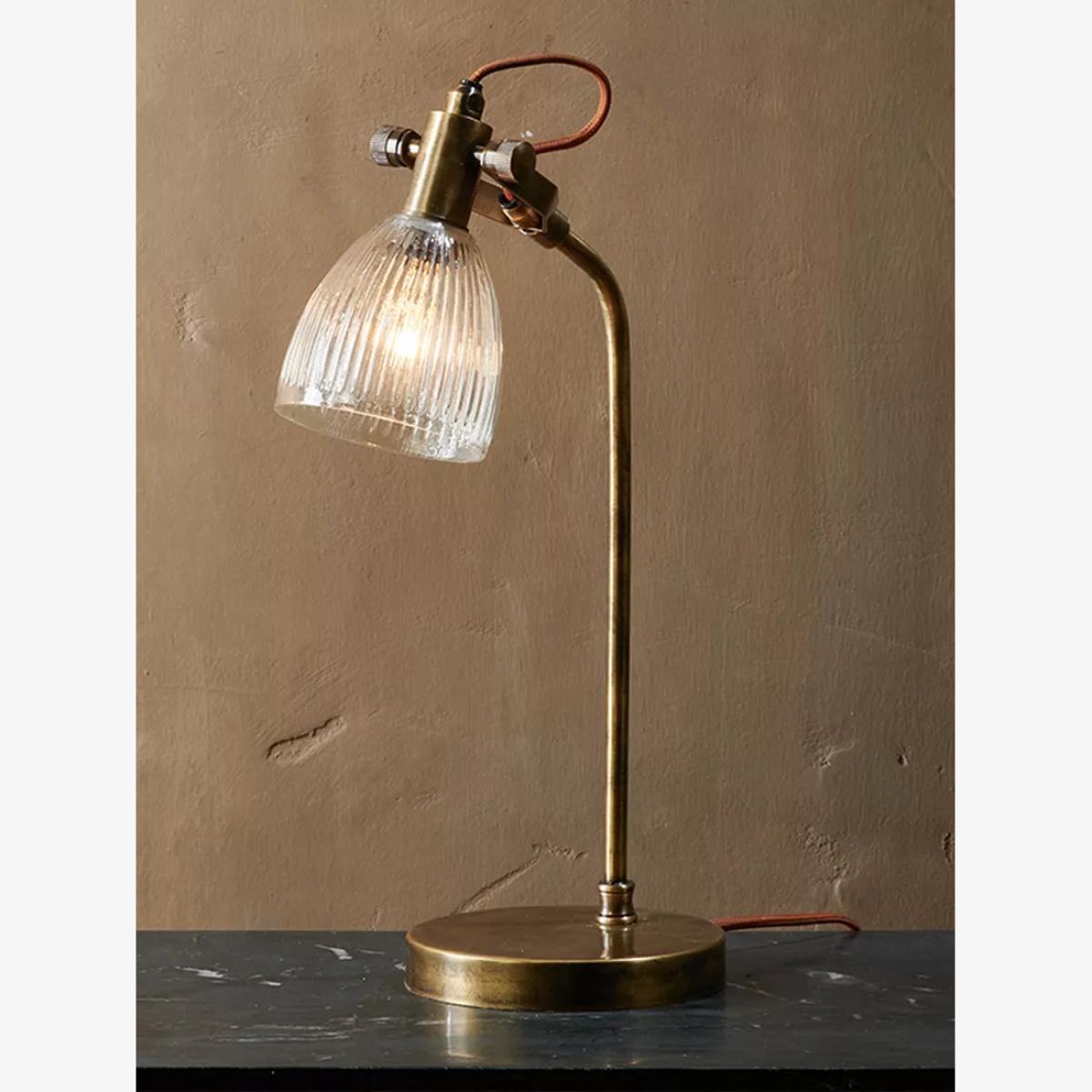 Nkuku Rarni Table Lamp, Antique Brass – image 1