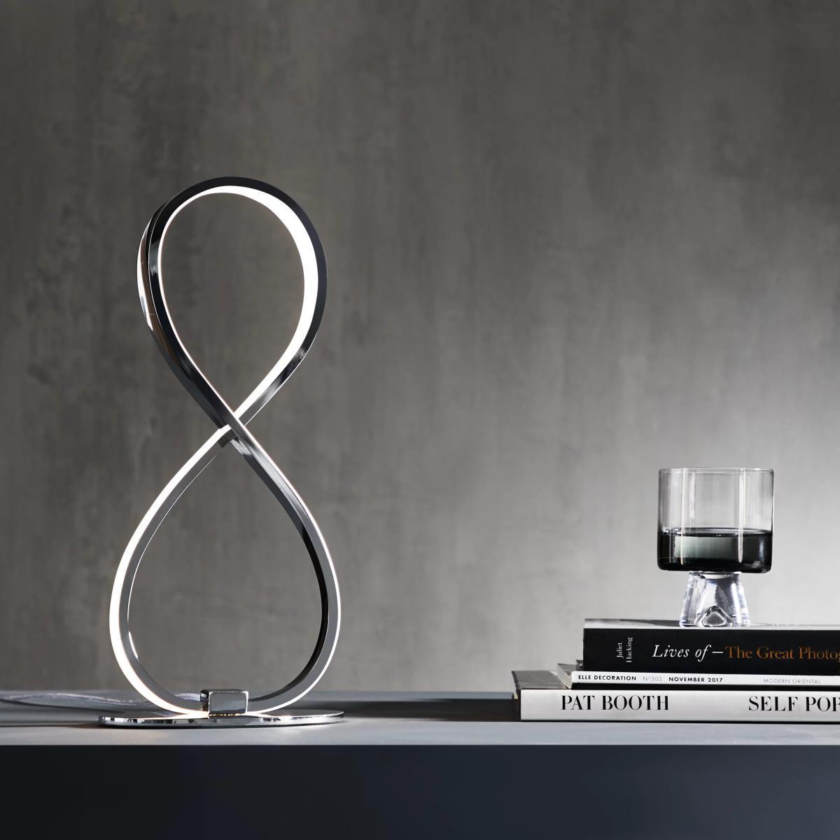 John Lewis & Partners Ora LED Table Lamp, Chrome – image 6