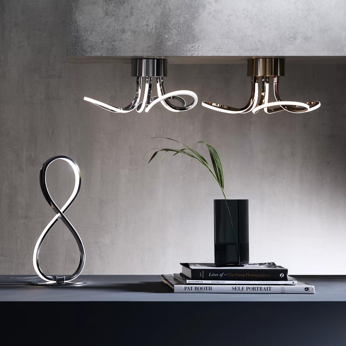 John Lewis & Partners Ora LED Table Lamp, Chrome – image 7