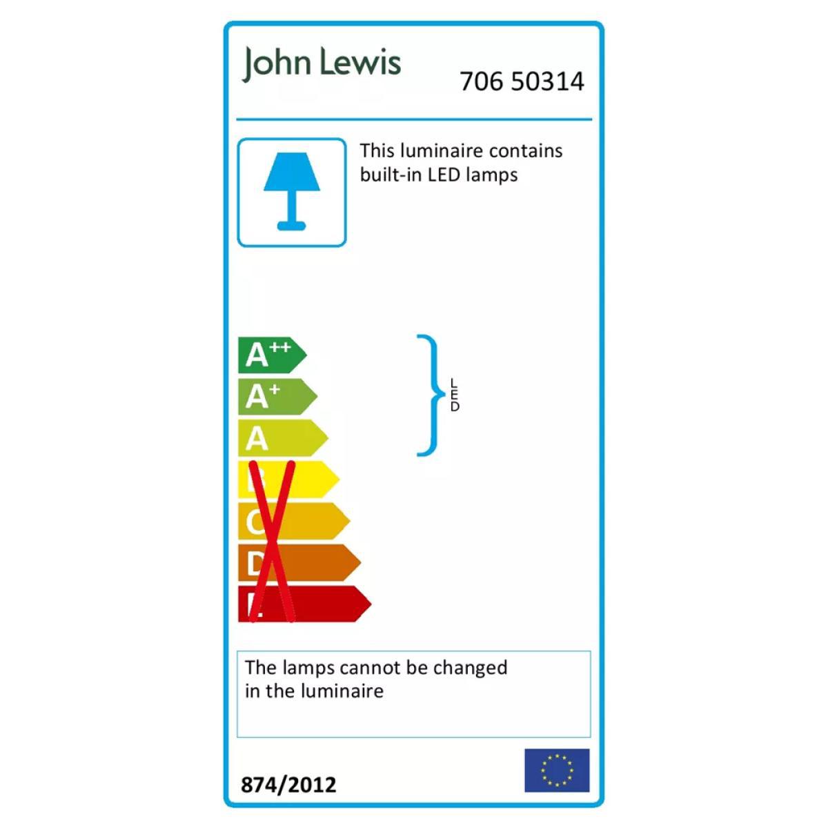 John Lewis & Partners Ora LED Table Lamp, Chrome – image 9