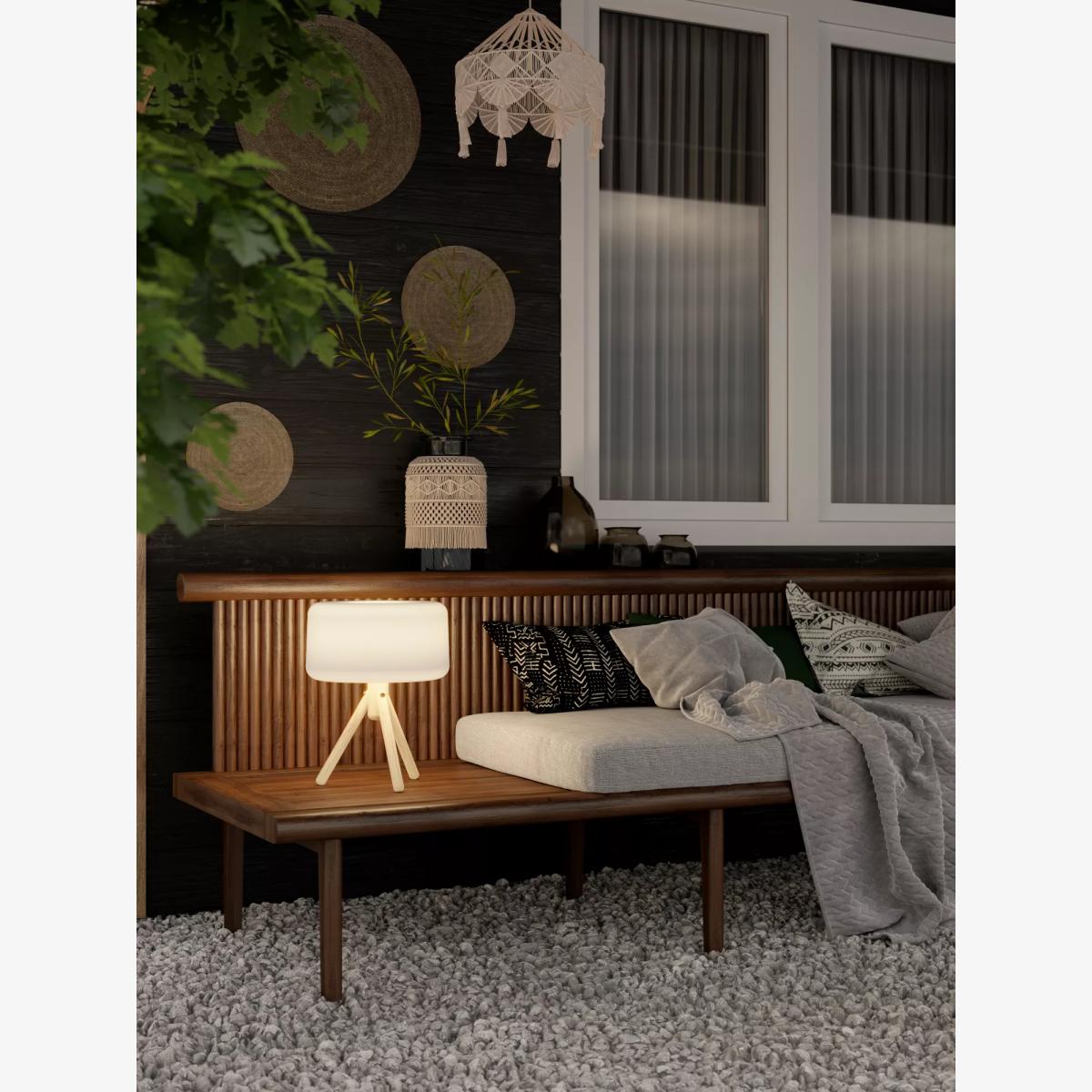 Newgarden Chloe 35 Wireless Outdoor Table Lamp, White