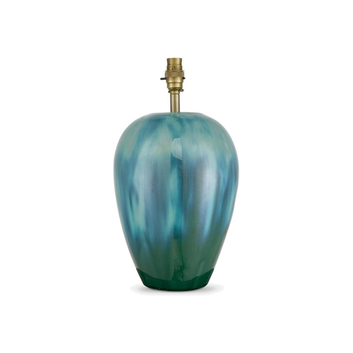John Lewis + Matthew Williamson Reactive Glazed Ceramic Lamp Base, Blue, H39cm – image 1