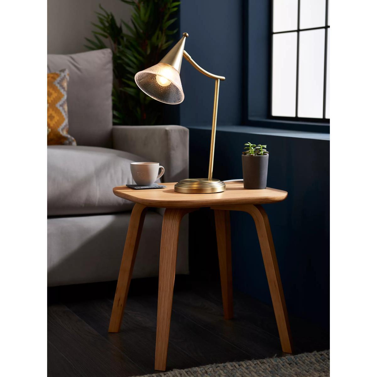 John Lewis & Partners Trumpet Touch Desk Lamp, Antique Brass – image 7